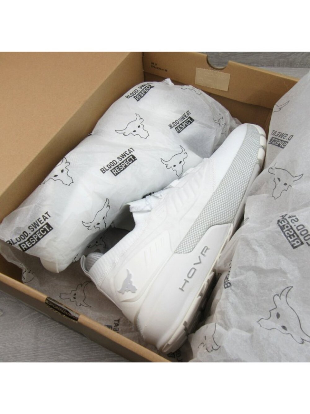 Under Armour Project Rock 3 Training Shoes Mens Size 13 White NEW - Picture 12 of 15